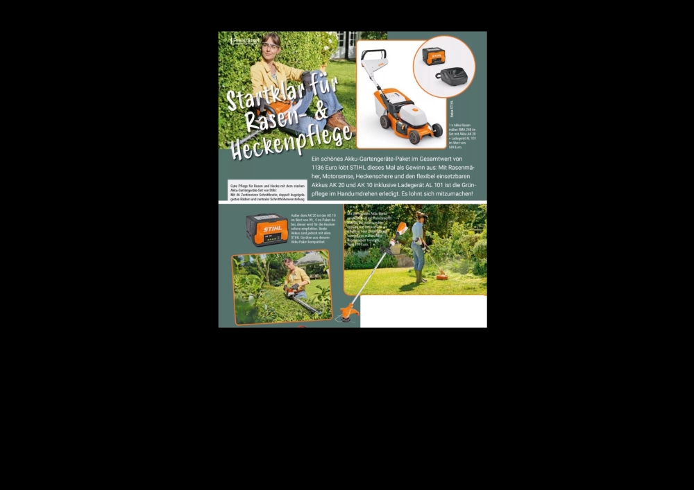 STIHL Akku-Gartengeräte-Paket (Wert: 1.136 €uro)