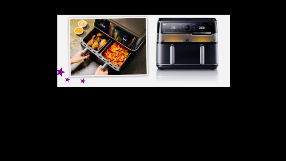 Zwei Gerichte gleichzeitig?... mit dem Airfryer von BRAUN
