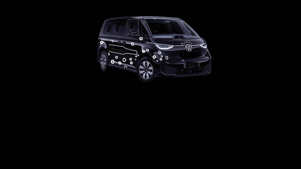 Sehr exklusiver VW ID. Buzz (57.000 &euro;uro), exkl. Kühlschränke, Bierzeltgarnituren, Trikots