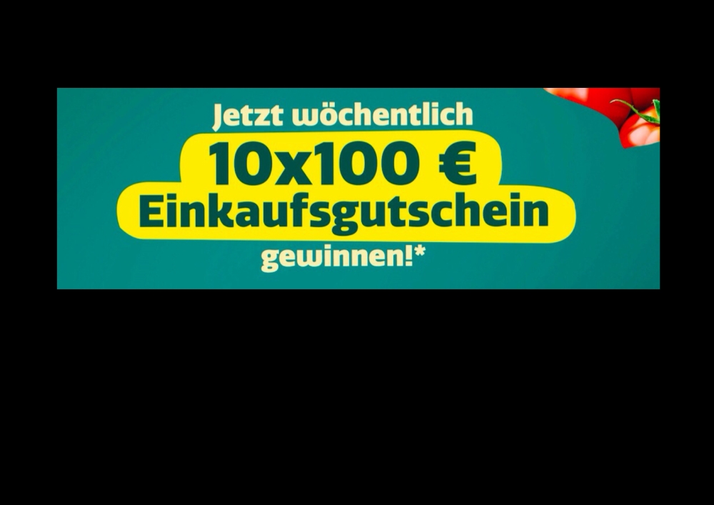 Wöchentlich: 10x 100 €uro-Einkaufsgutschein für Dein Lieblingsmarkt