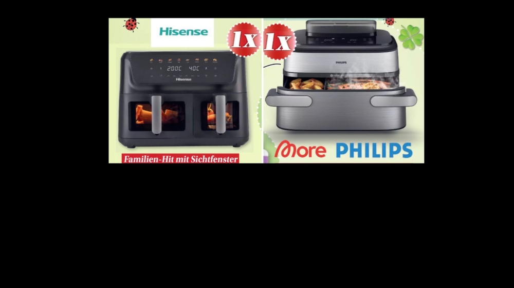 Heißluft-Garen / Airfryer: 3 starke Premium-Geräte gewinnen!