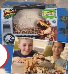 2x-Dino-Ei-PRIMAL-HATCH-interaktives-T-Rex-Ei