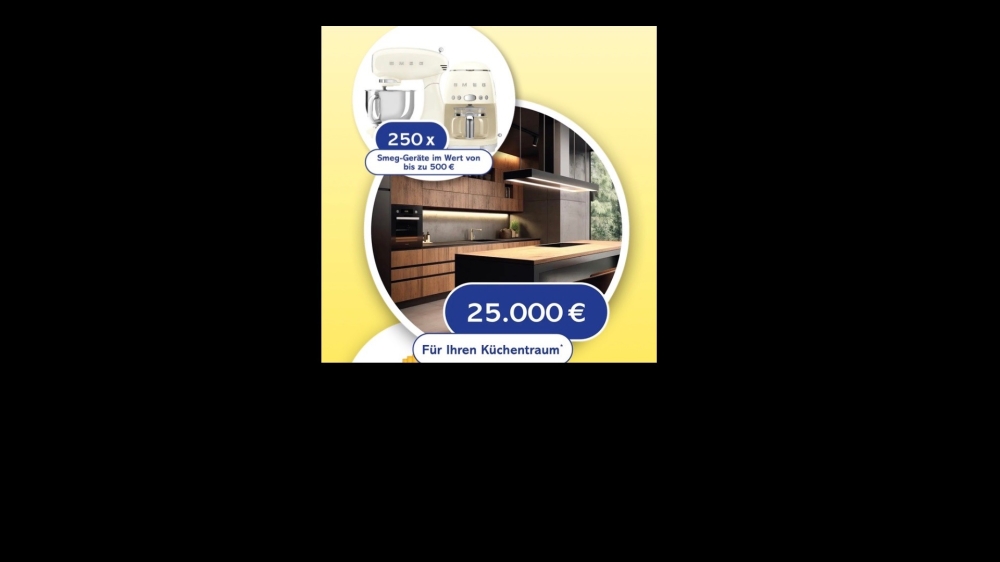 Bild 1 von Küchentraum im Wert von 25.000 €uro, 250 SMEG-Geräte á 500 €uro