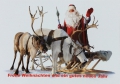 Weihnachtsmann & Rentierschlitten