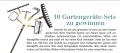 10 Gartengeräte-Sets 