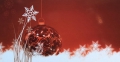 Rote Weihnachtskugel (XXL)