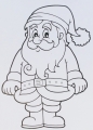 Weihnachtsmann s/w