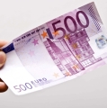 500 &euro;uro im Abreißblock