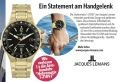 Goldene Edelstahl-Uhr HYBROMATIC